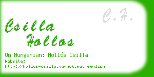 csilla hollos business card